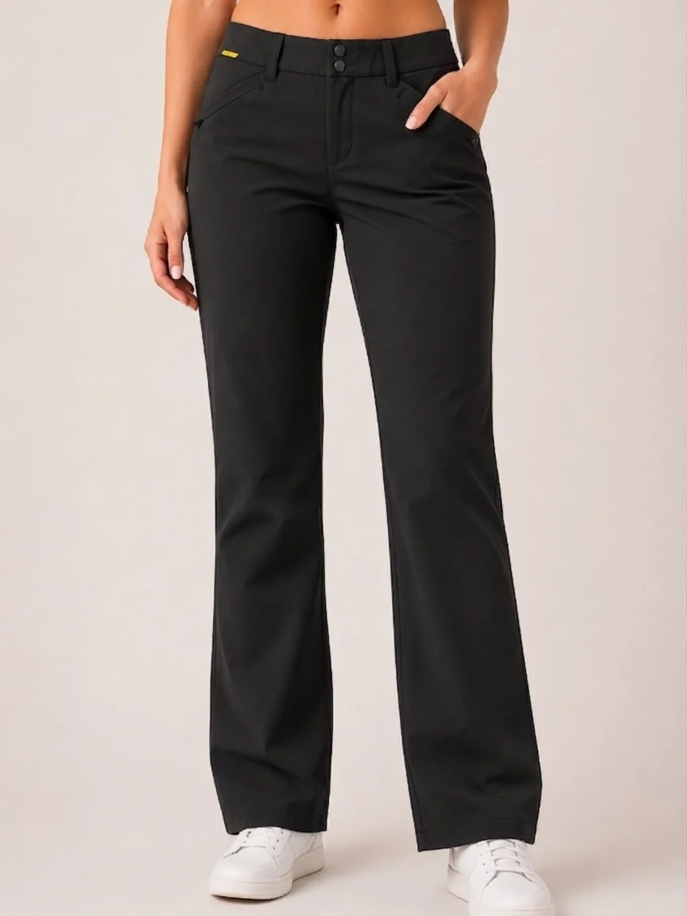 Lole Pants Womens Black Tech Performance Wear UPF 50+ Hiking Gorpcore M Medium 8 - Picture 1 of 15